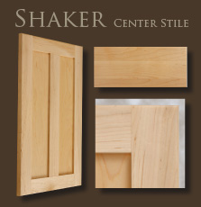 Shaker Center Stile Cabinets